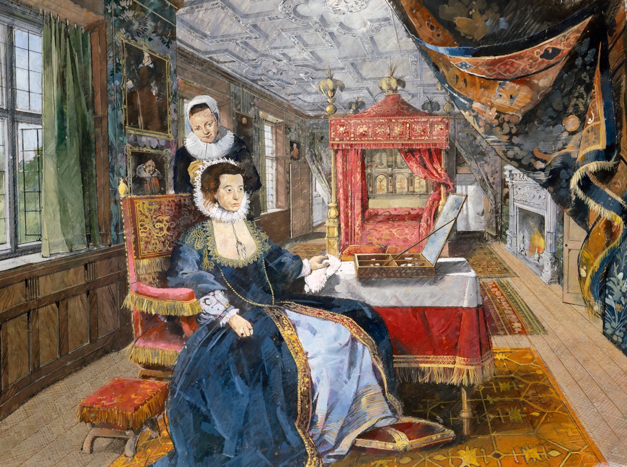 Kirby Hall, frühes 17. Jahrhundert, ca. 1990-2010 von Ivan Lapper