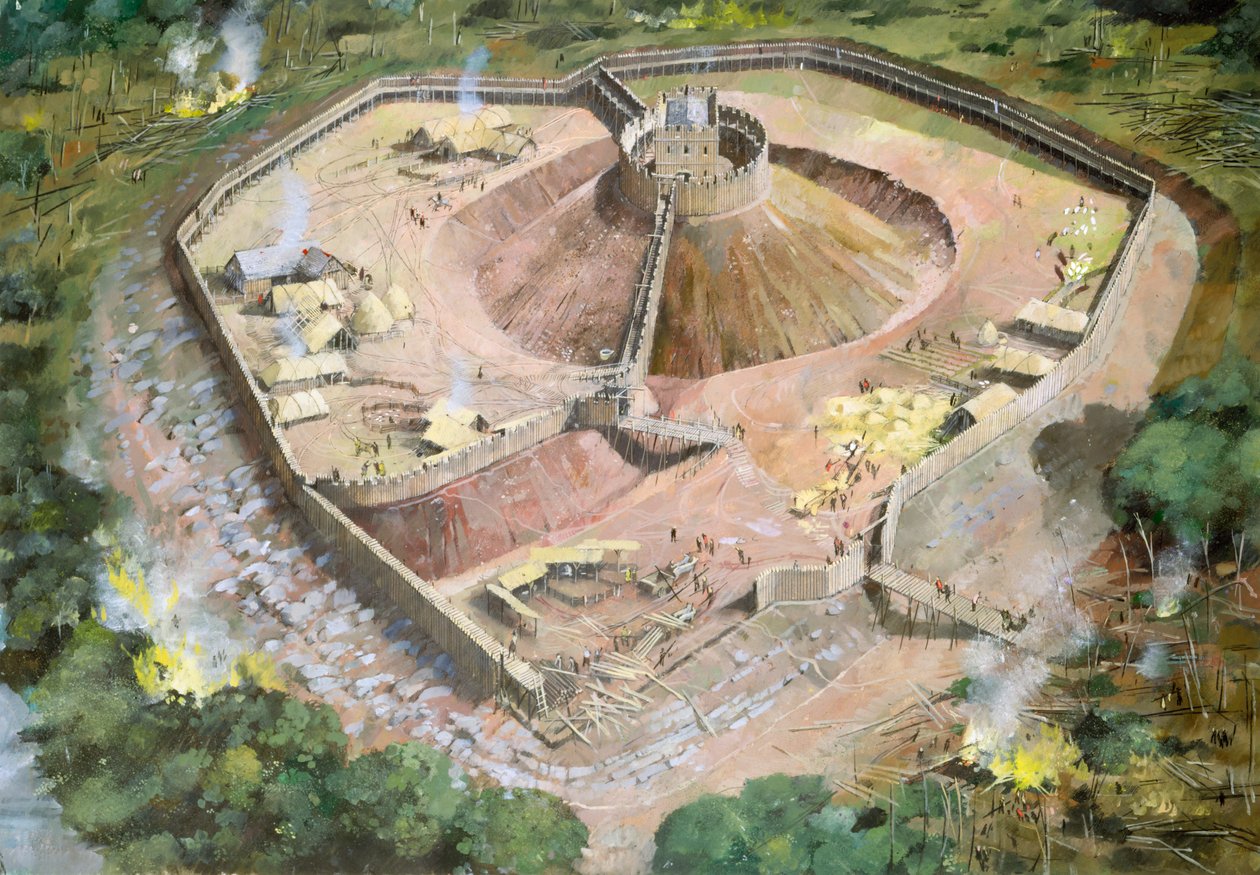 Pickering Castle, 12. Jahrhundert, ca. 1990-2010 von Ivan Lapper