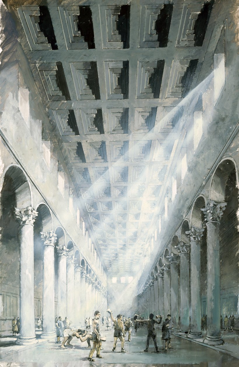 Römische Stadt Wroxeter, 2. Jahrhundert, ca. 1990-2010 von Ivan Lapper