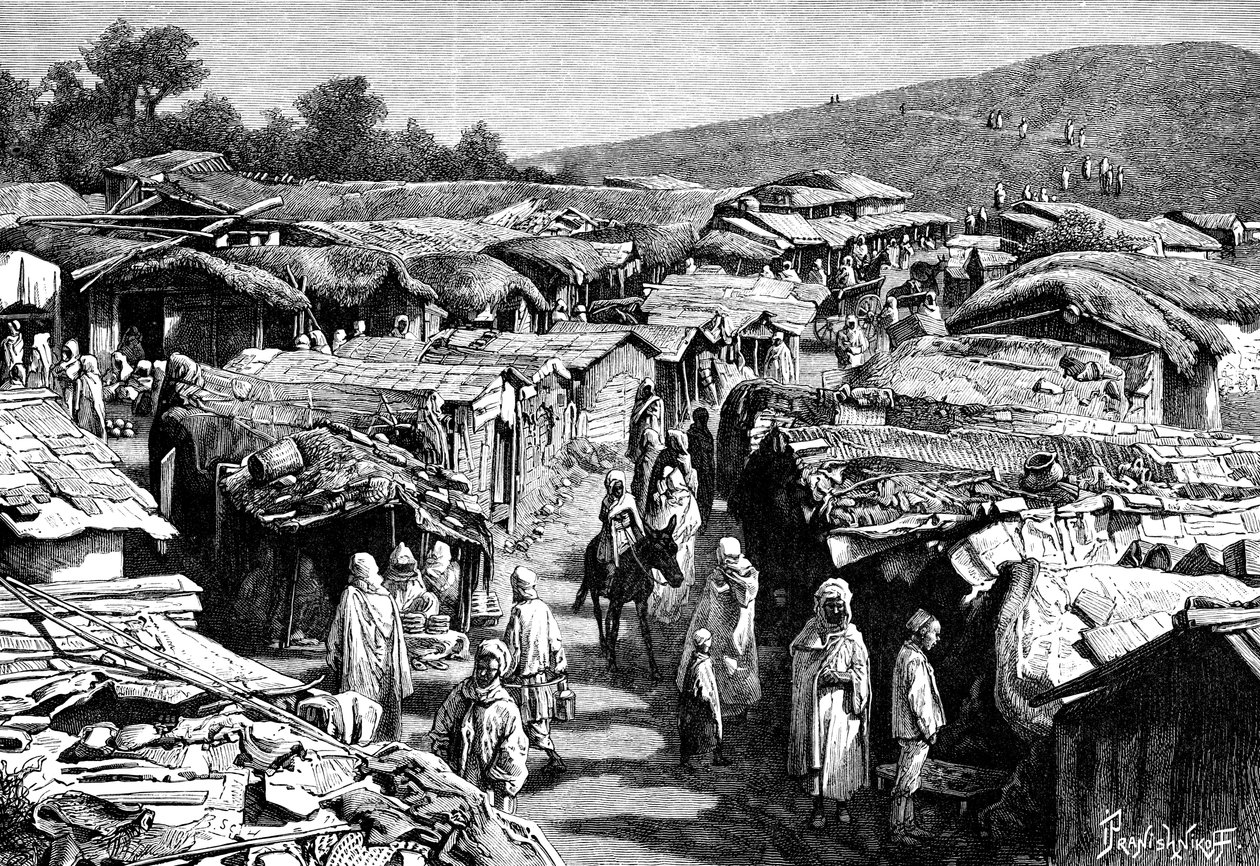 Das Beni-Ramasses Viertel, Constantine, Algerien, 1895 von Ivan Pranishnikoff