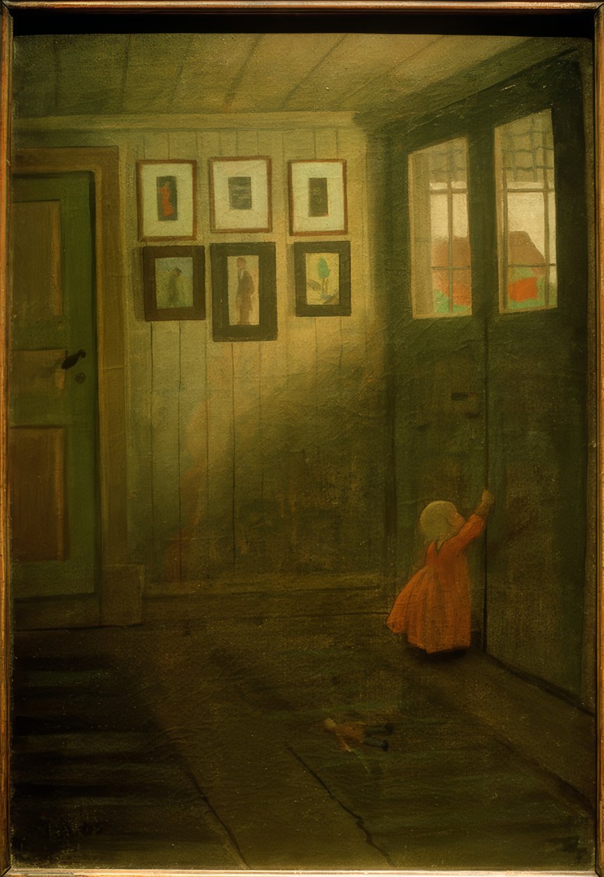 Das Mädchen an der Tür von Ivar Axel Henrik Arosenius