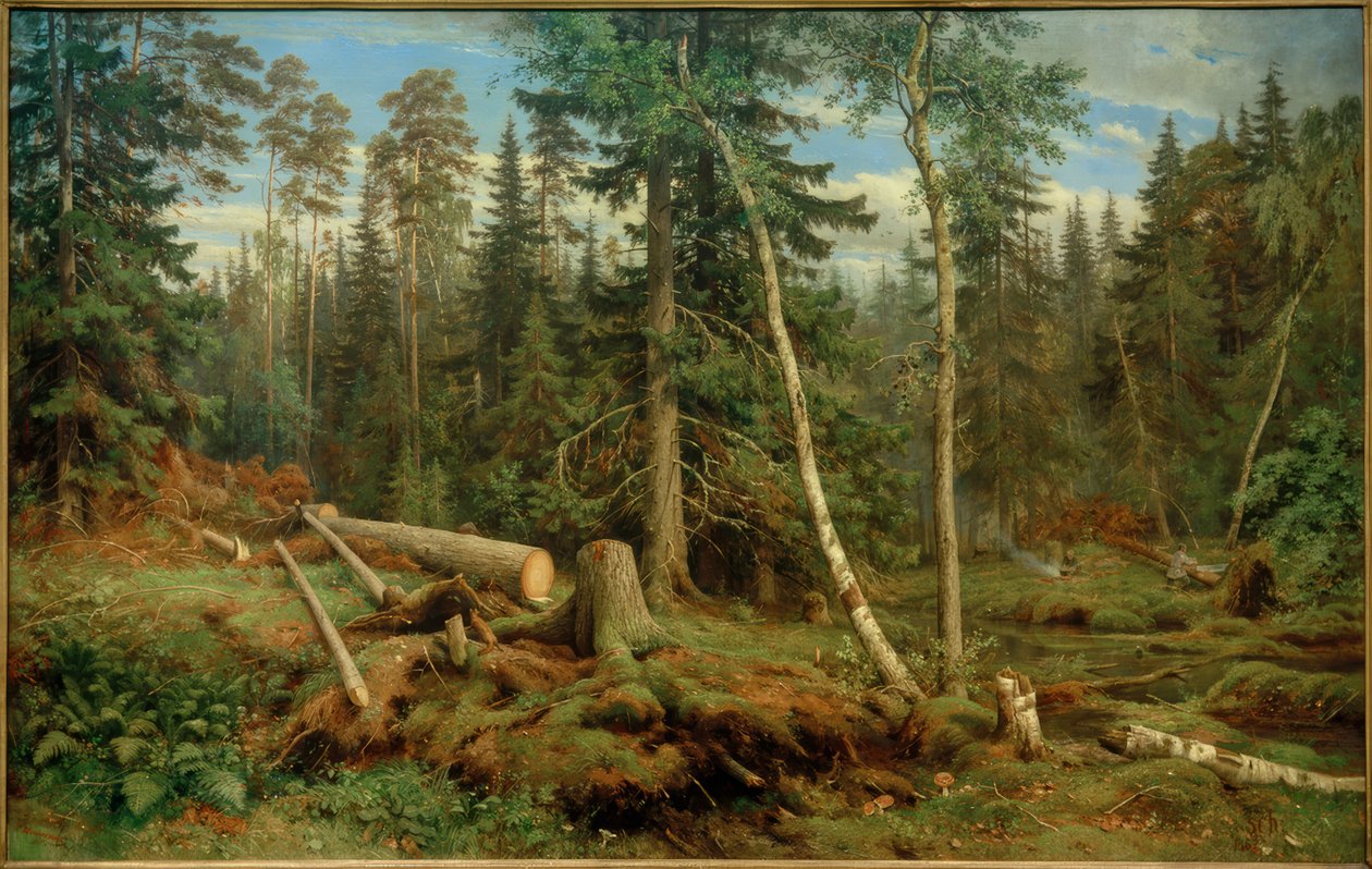 Holzschlag von Ivan Ivanovich Shishkin