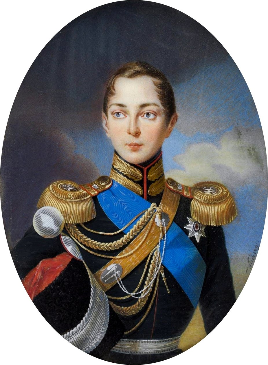 Miniatur von Zarewitsch Alexander Nikolajewitsch von Russland von Iwan Winberg