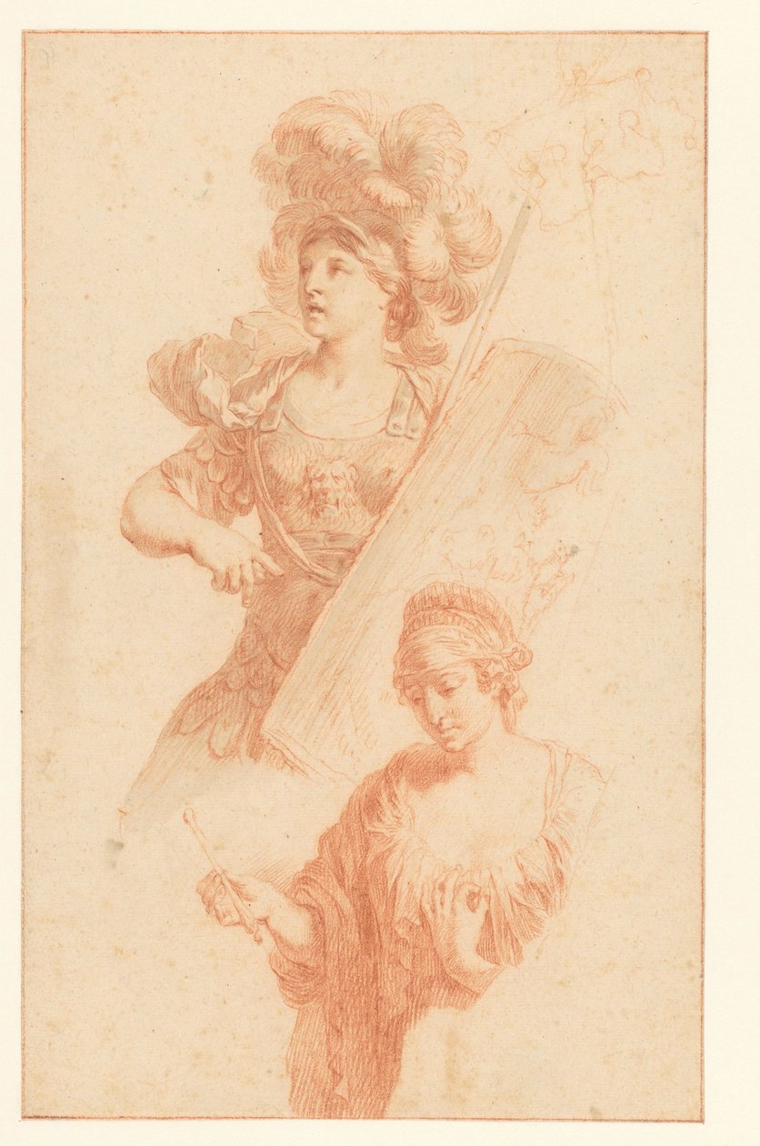 Kraft (Fortitudo) und Asien von Izaak Jansz. de Wit