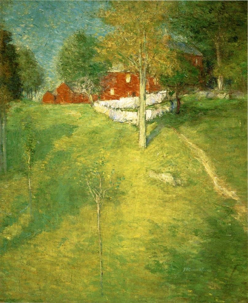 Die Wäscherei, Branchville von J. Alden Weir