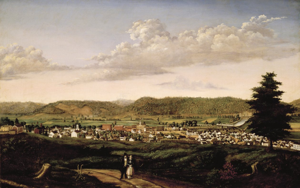 Szene aus Corning, New York von J. S. Jennings