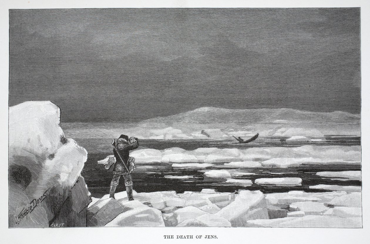 Der Tod von Jens, veröffentlicht in London 1886 von J. Steeple Davis