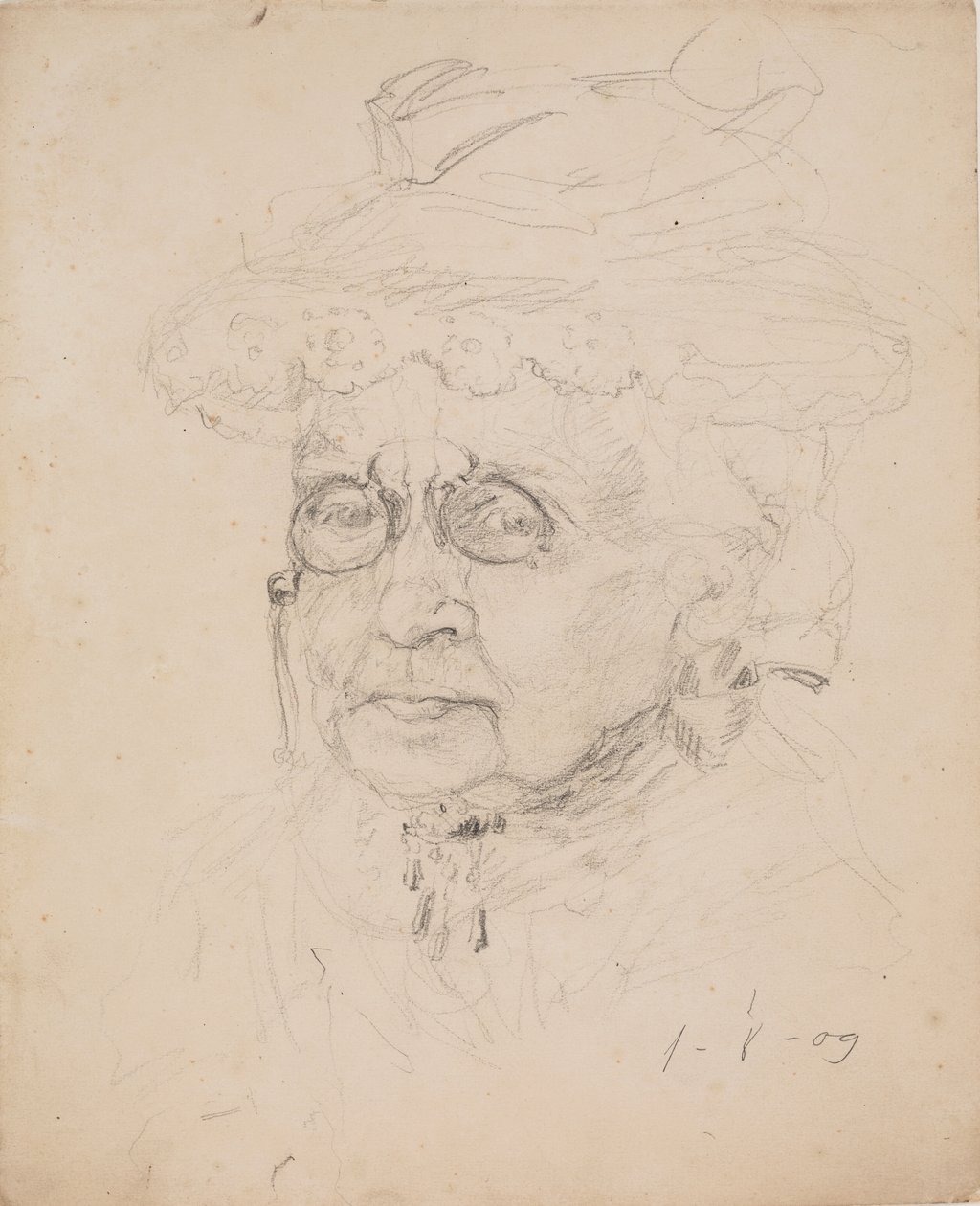 Frau mit Lorgnon von J.A. Jerichau