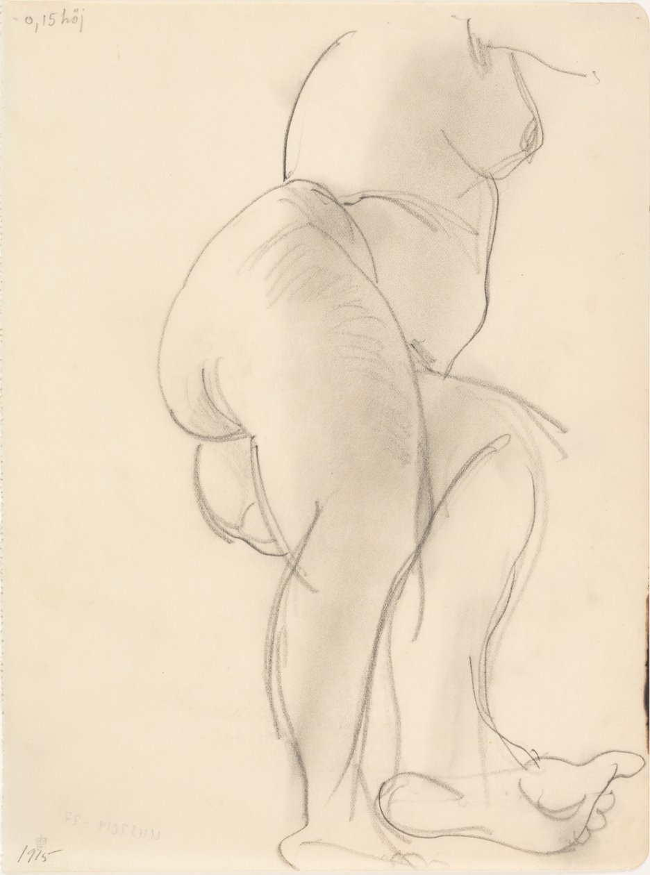 Weibliches Modell, liegend von J.A. Jerichau