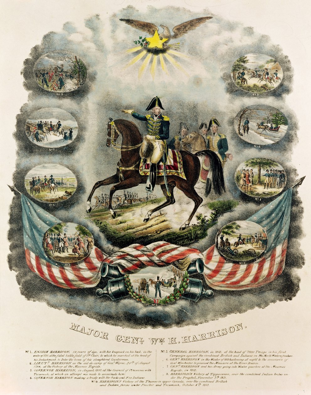 Generalmajor William Henry Harrison, ca. 1813 von J.C. Richard