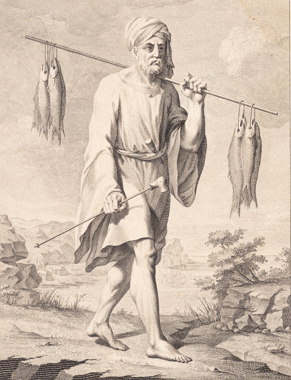 Ein arabischer Fischer von J.F. Clemens