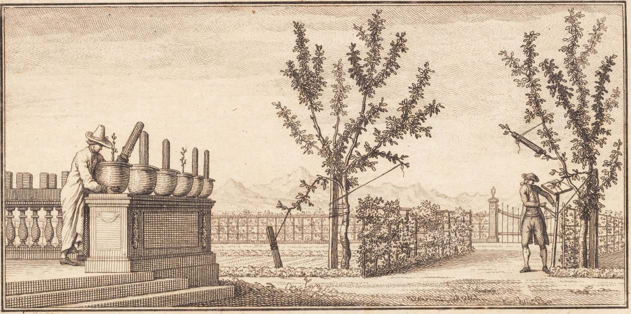Der Garten in Genthod von J.F. Clemens
