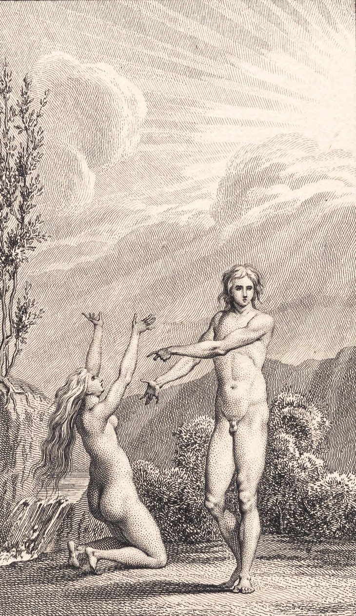 Illustration zu Ewalds "Adam und Eva". II von J.F. Clemens