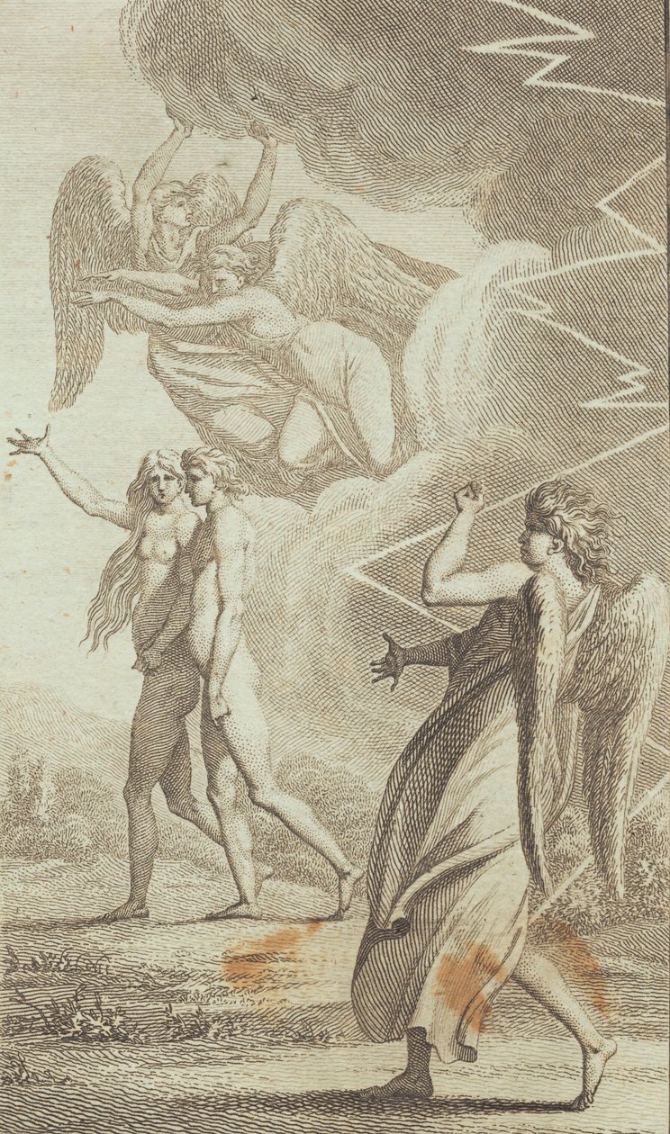Illustration zu Ewalds "Adam og Eva". V von J.F. Clemens