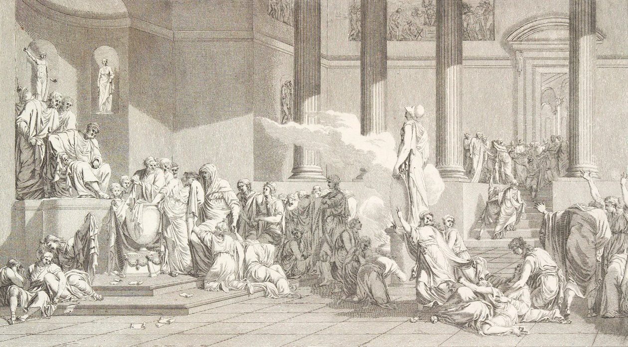 Auslosung der athenischen Jugend von J.F. Clemens