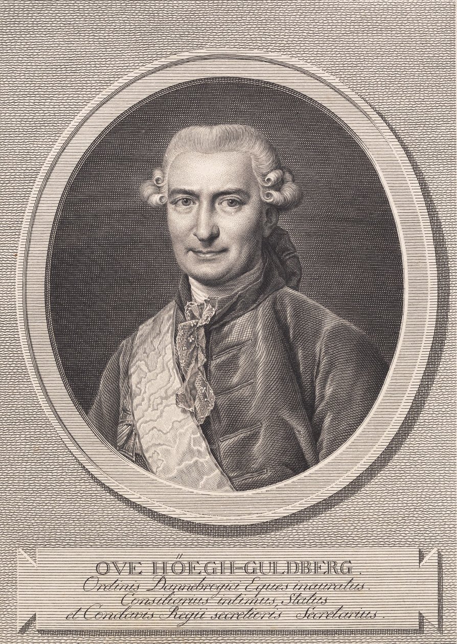 Porträt von Ove Høegh-Guldberg von J.F. Clemens
