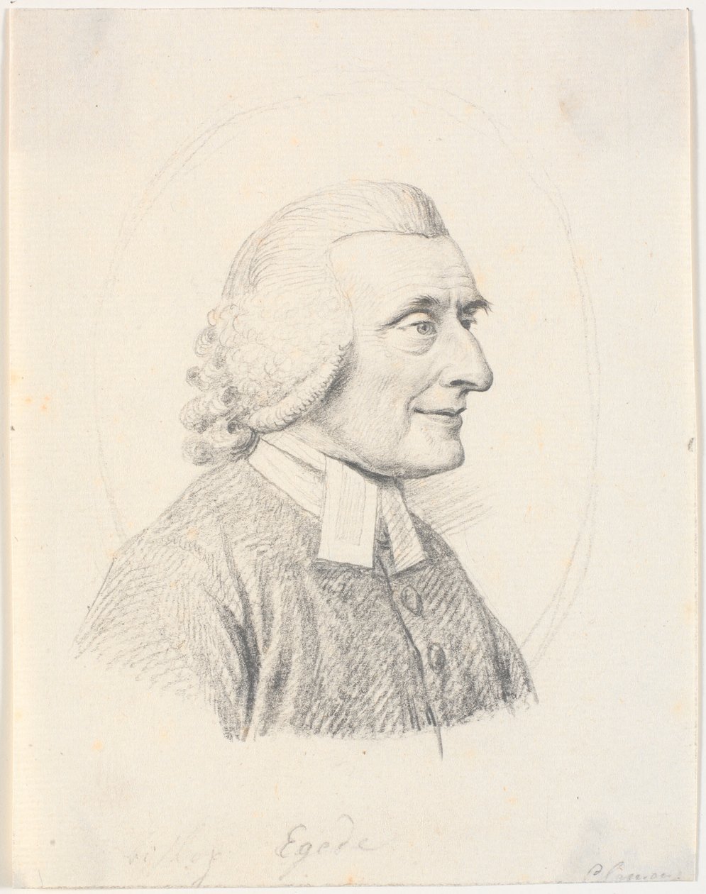Porträt des Priesters Paul Egede (1709-89) von J.F. Clemens