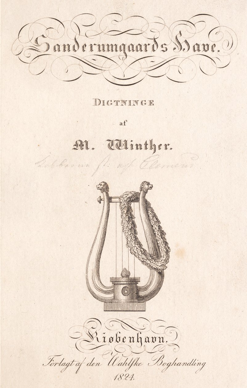 Sanderumgaards Garten. Dichtungen von M. Winther von J.F. Clemens