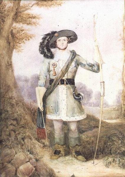 Ein Bogenschütze im New Forest von J.F. Sharpe