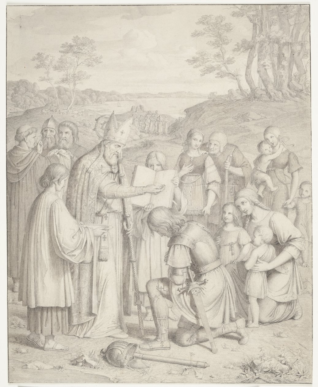 Die erste Taufe der Dänen von J.L. Lund