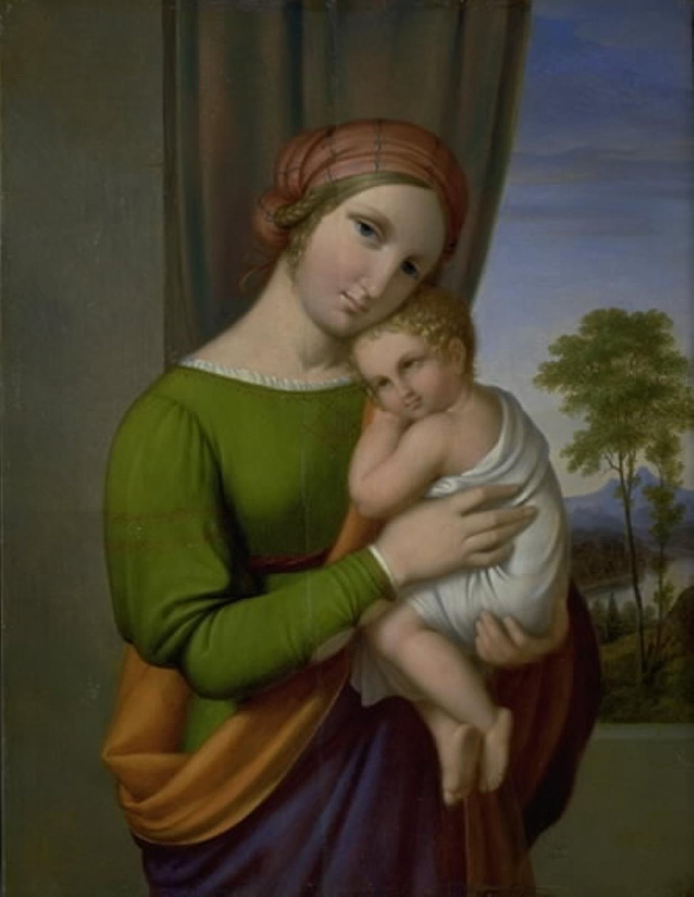 Jungfrau Maria mit dem Jesuskind von J.L. Lund