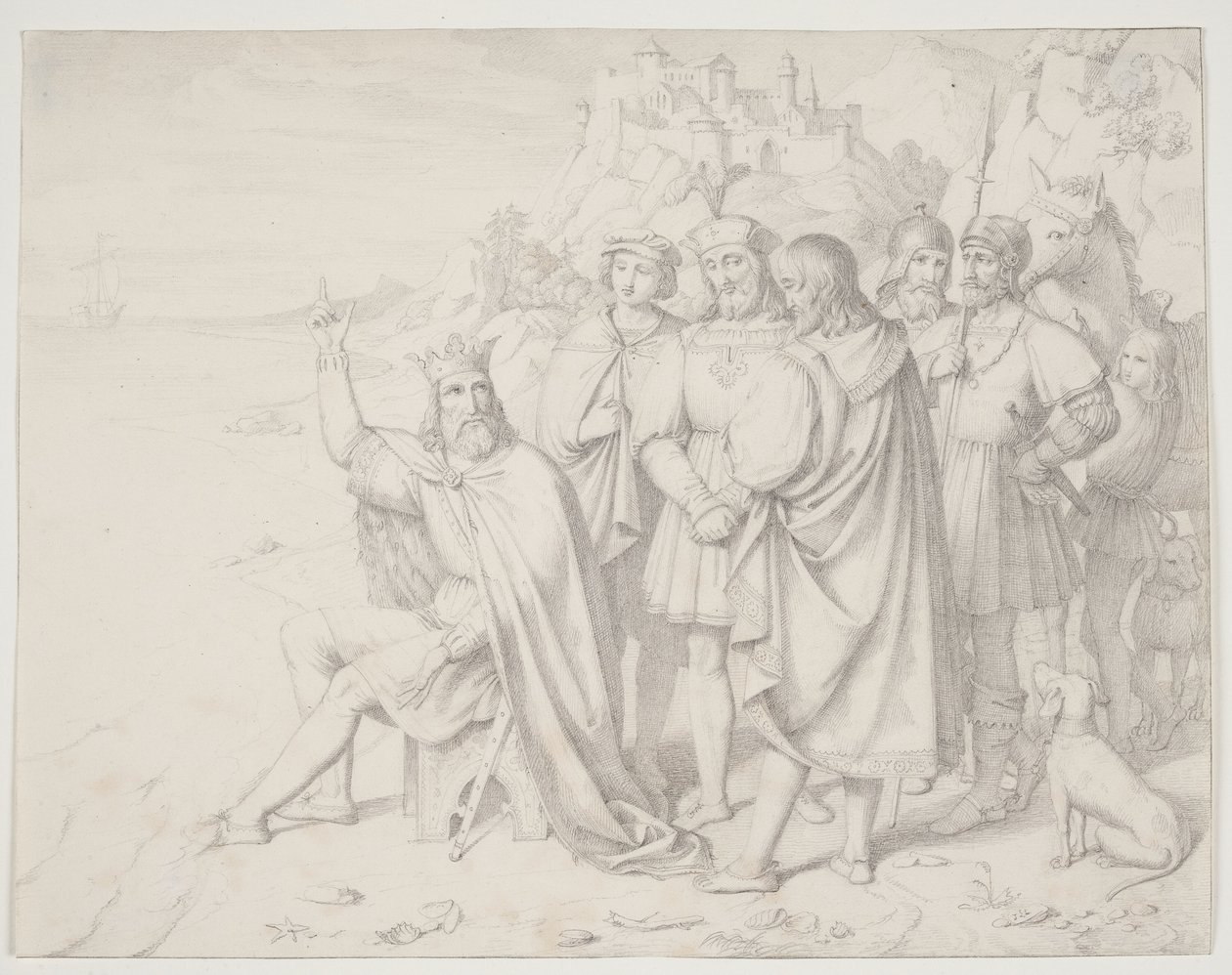 Knud der Große am Strand von J.L. Lund