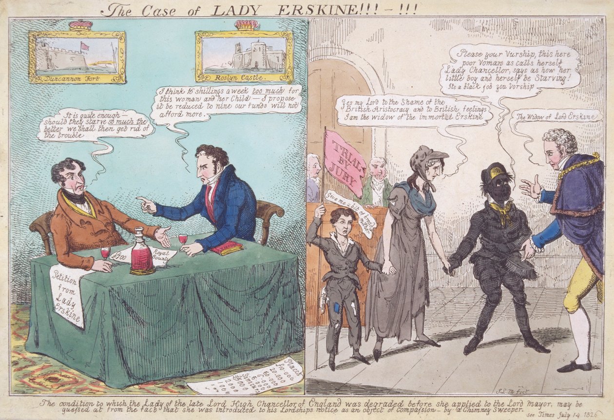 Der Fall von Lady Erskine!!!-!!!, 1826 von JL Marks