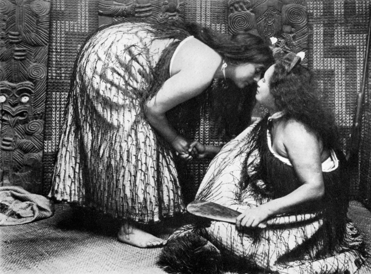 Hongi Maori Begrüßungen von JL Martin
