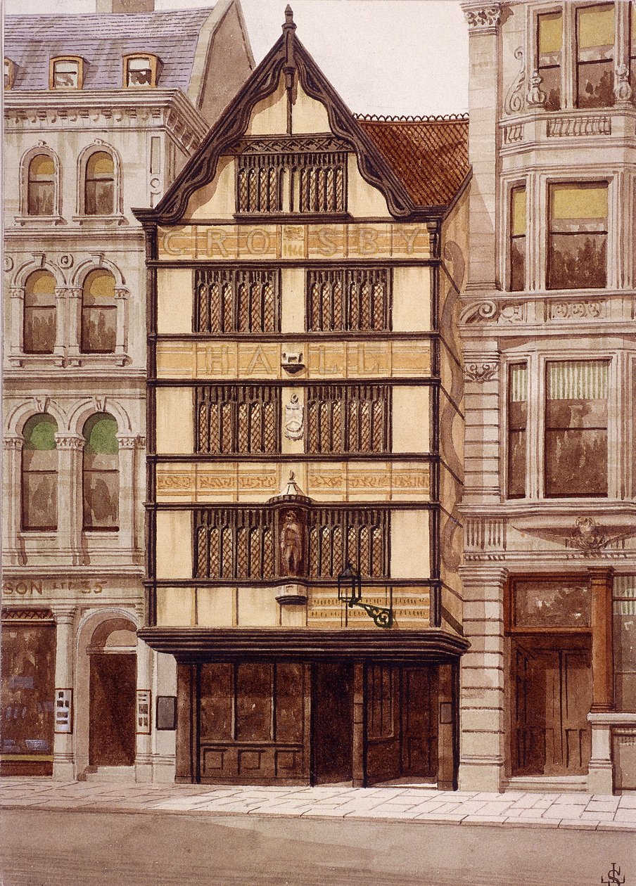 Crosby Hall, Bishopgate, London, 1860 von JL Stewart