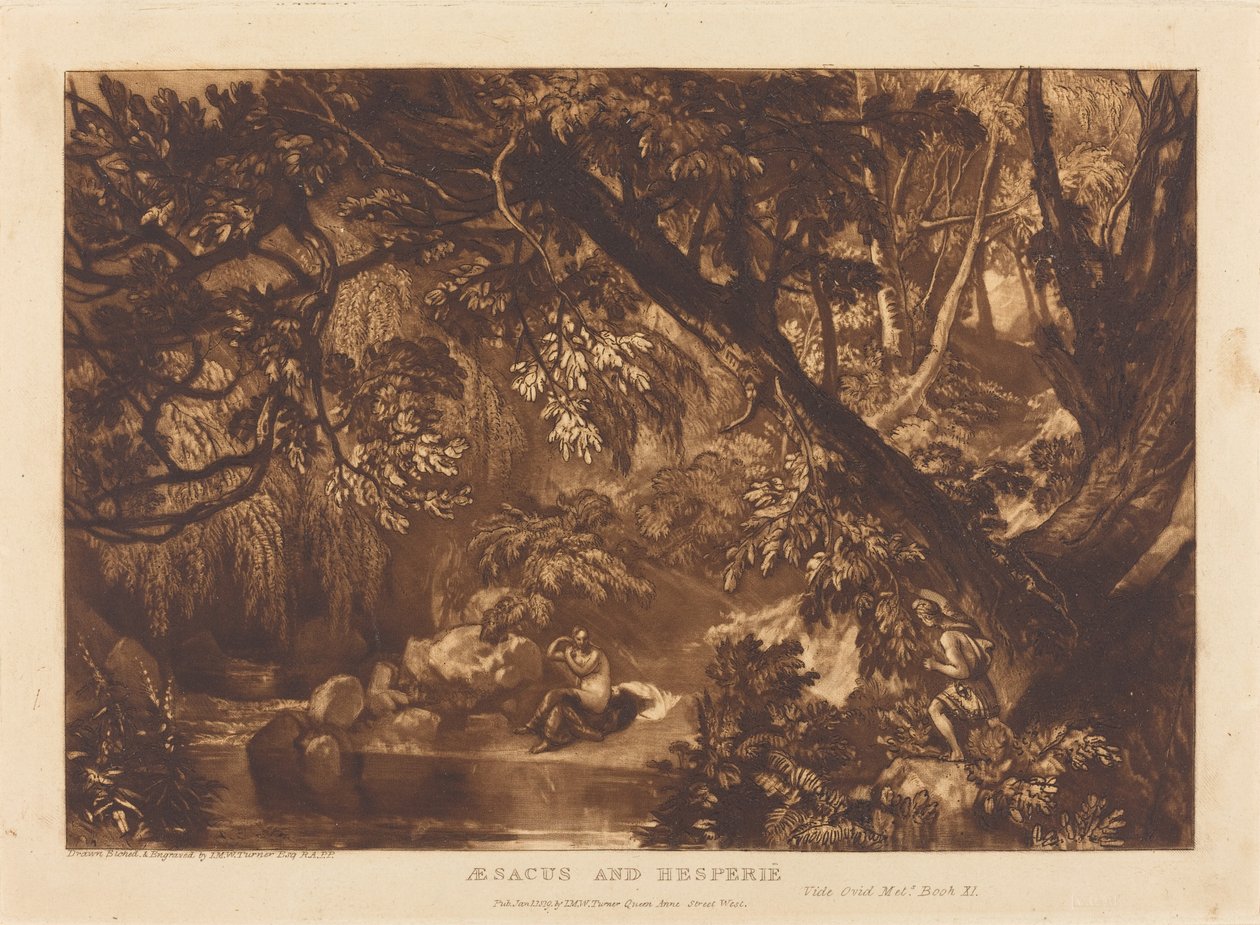 Aesacus und Hesperie von Joseph Mallord William Turner