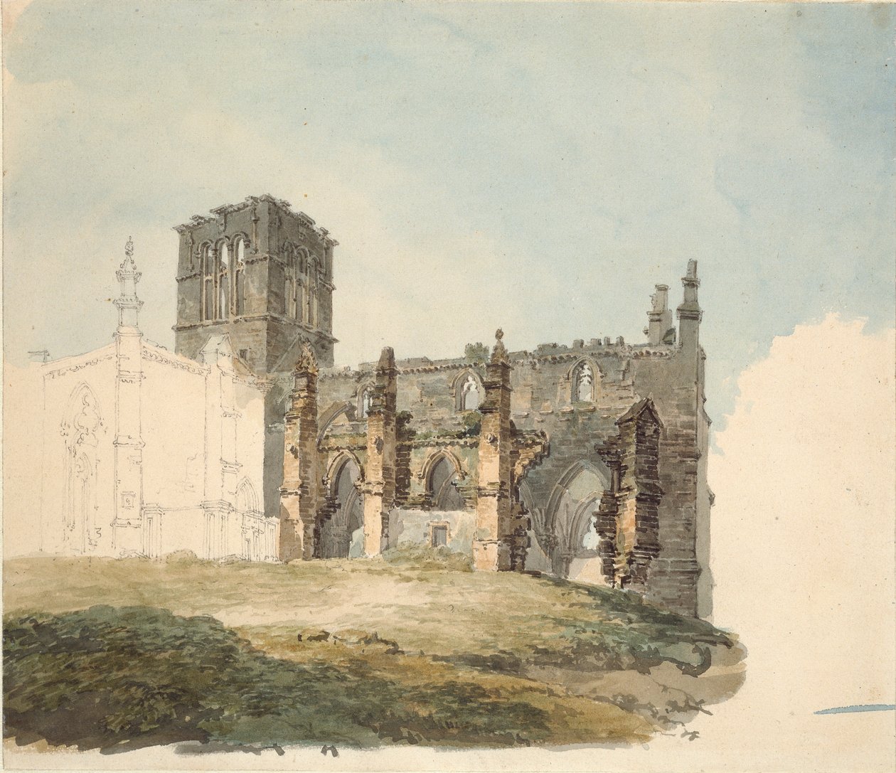 Die zerstörte Abtei in Haddington, ca. 1794 von Joseph Mallord William Turner