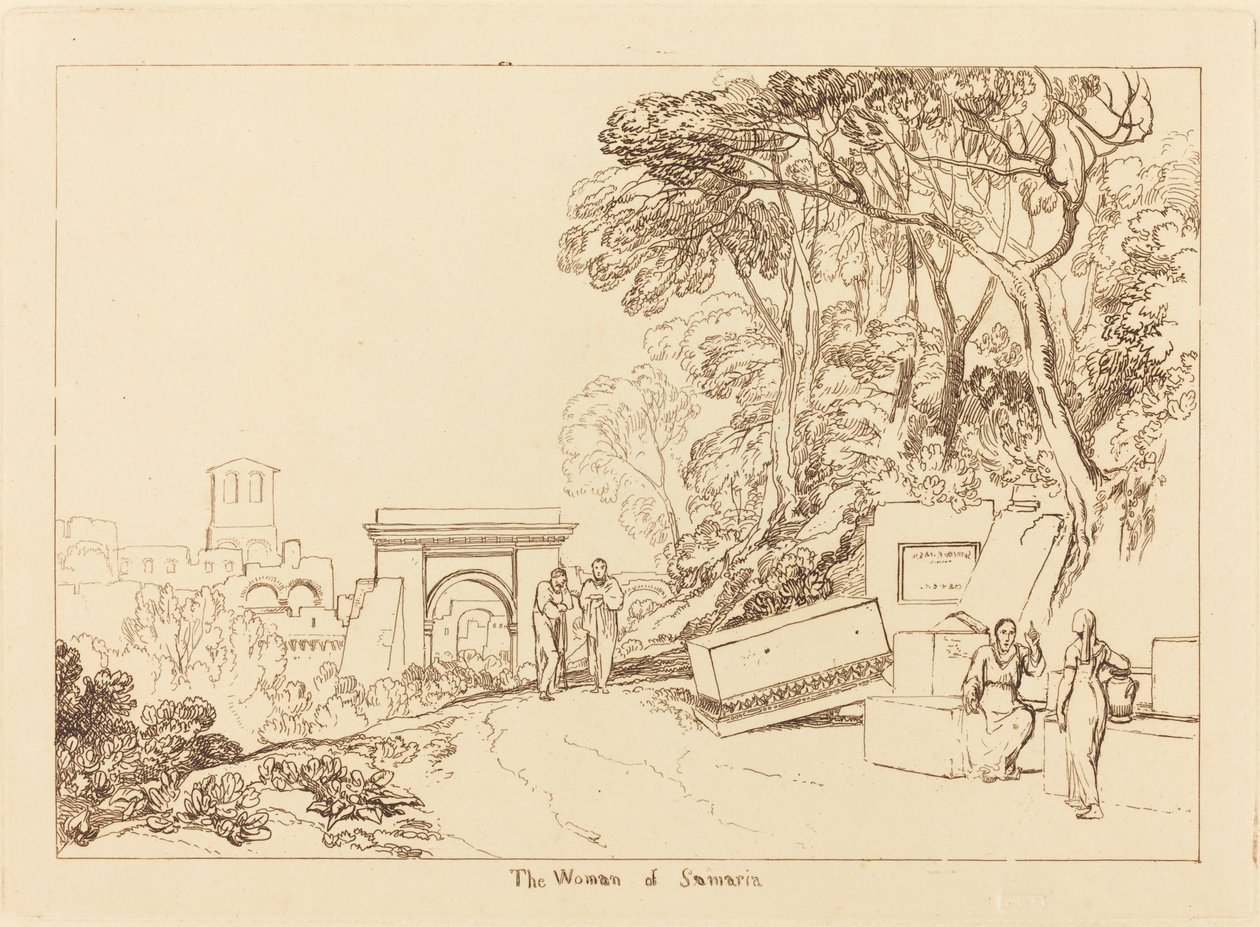 Die Frau von Samaria von Joseph Mallord William Turner