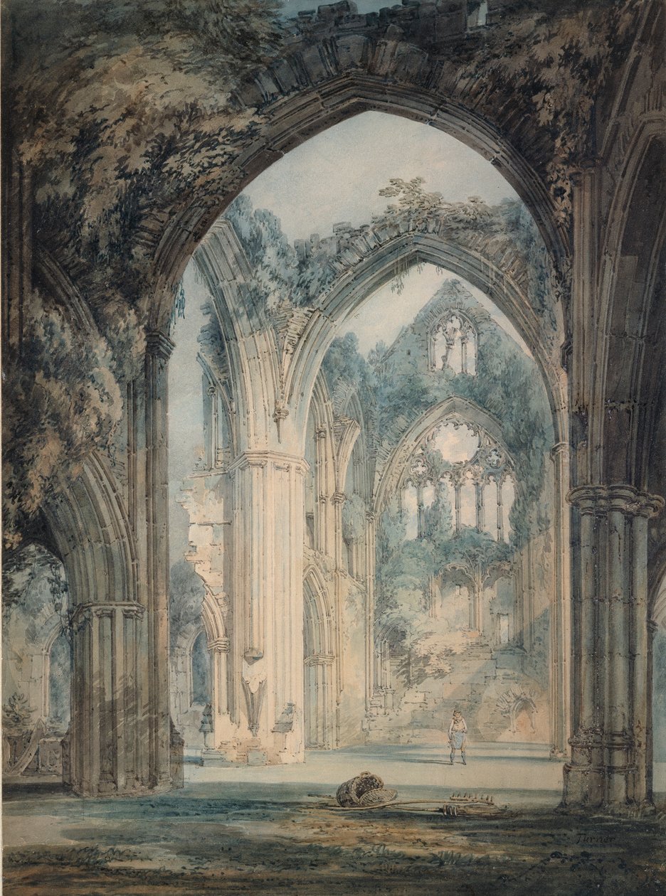 Querschiff der Tintern Abbey, Monmouthshire, ca. 1794 von Joseph Mallord William Turner