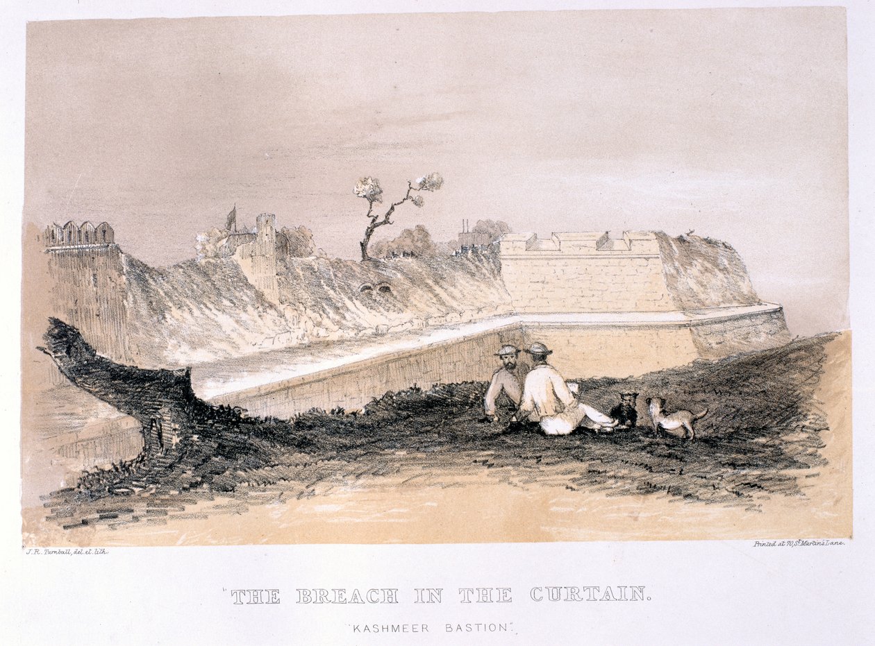 Der Riss im Vorhang, veröffentlicht von T. McLean, 1858 von J.R. Turnbull