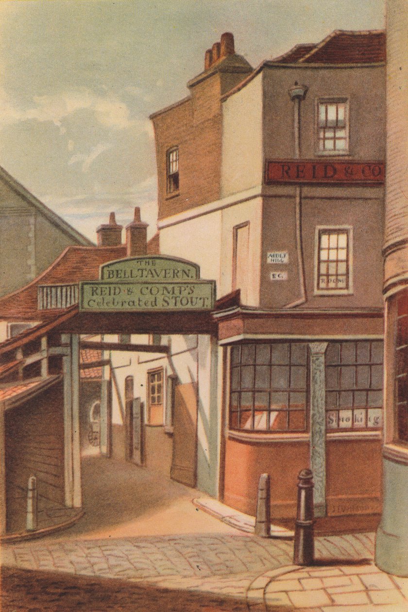 Bell Tavern, Addle Hill, London, 1868 von JT Wilson