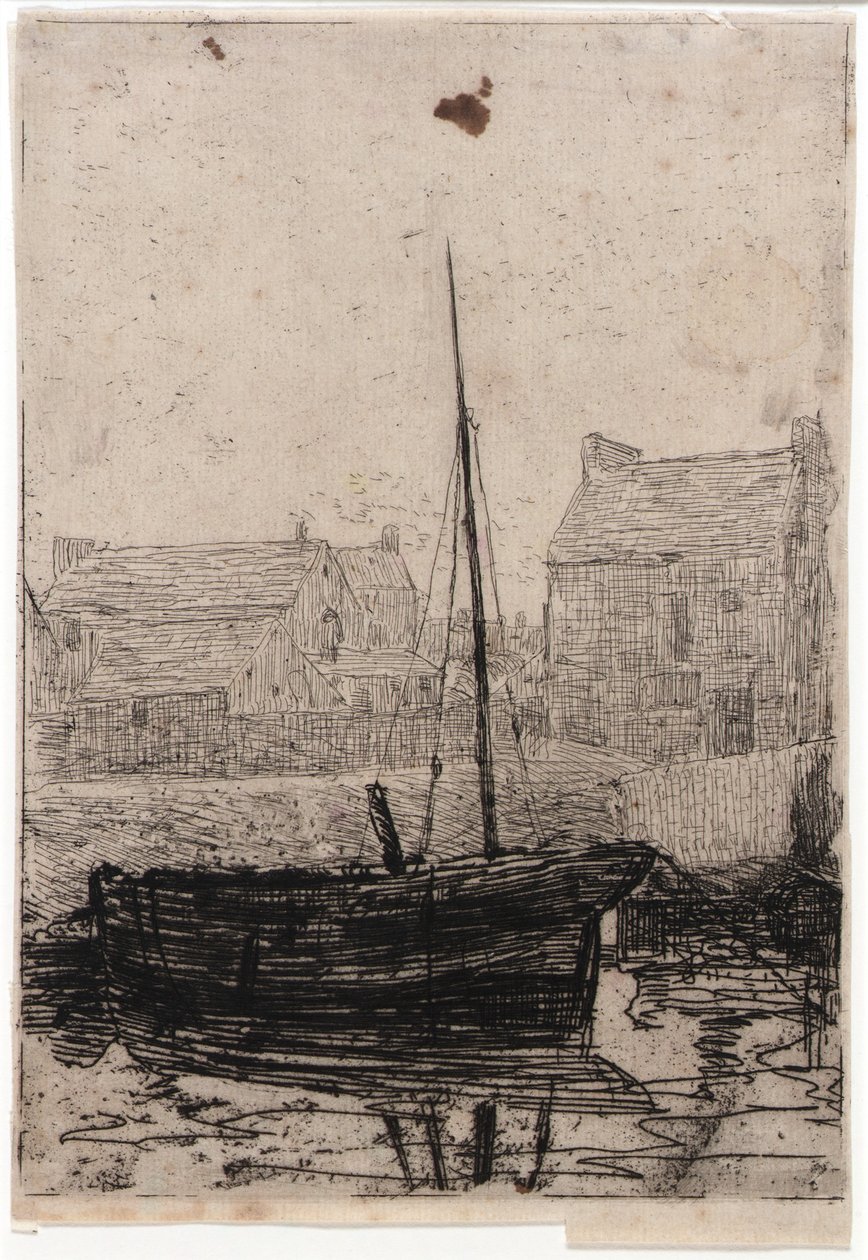 Boot vertäut - Isle of Man von J. Alden Weir