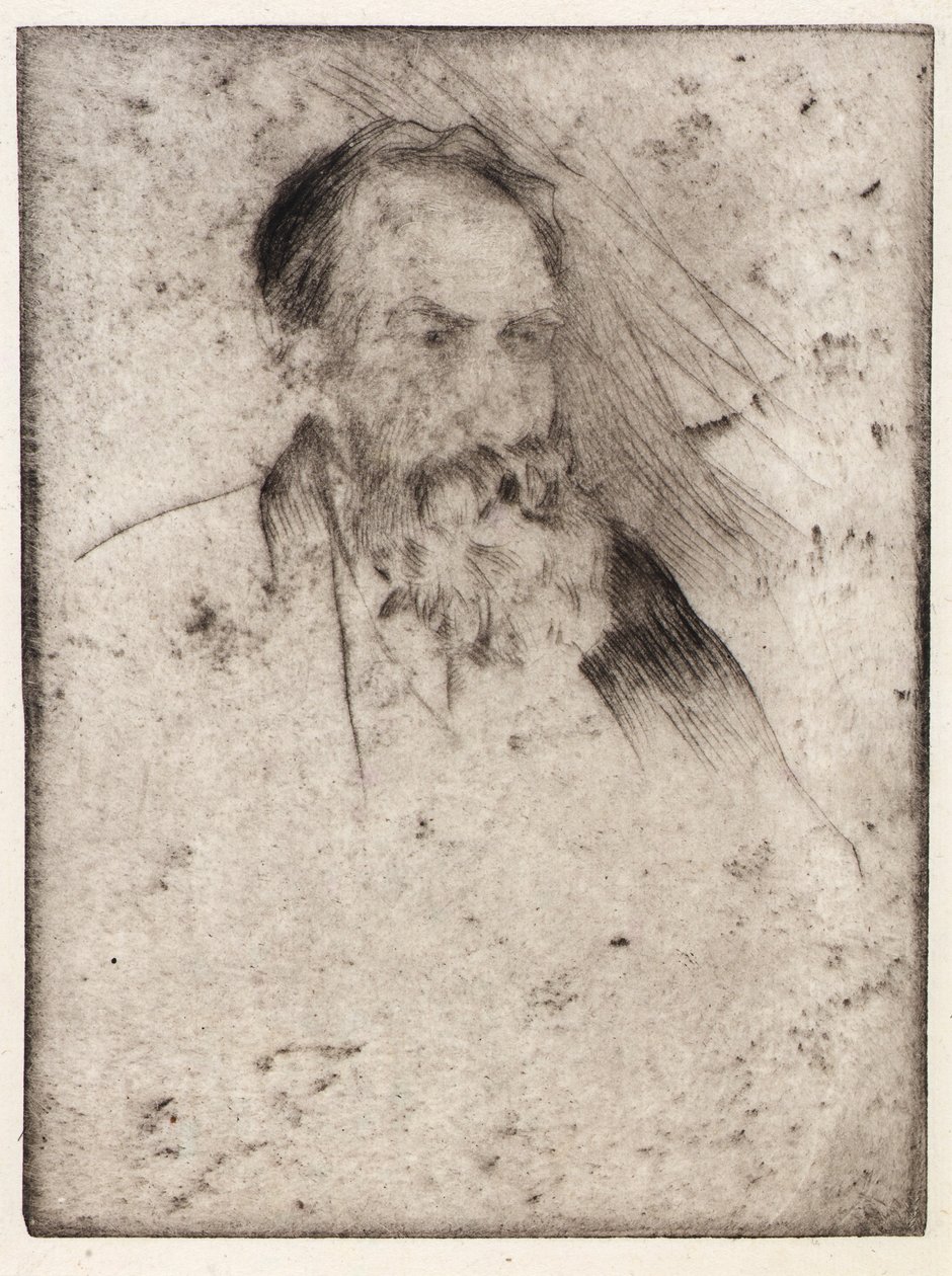 Porträt von Albert P. Ryder von J. Alden Weir