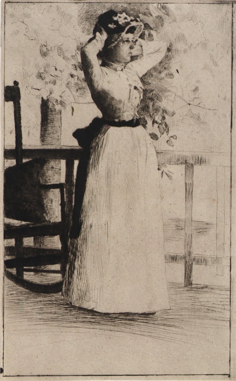 Porträt von Miss Hoe von J. Alden Weir