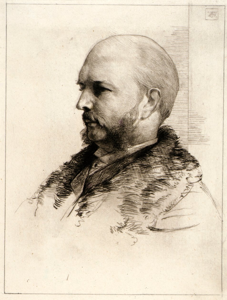 Porträt von Robert Hoe von J. Alden Weir