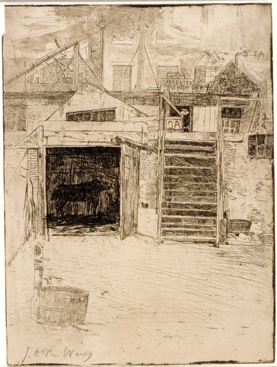 Die Werkstatt des Zimmermanns von J. Alden Weir