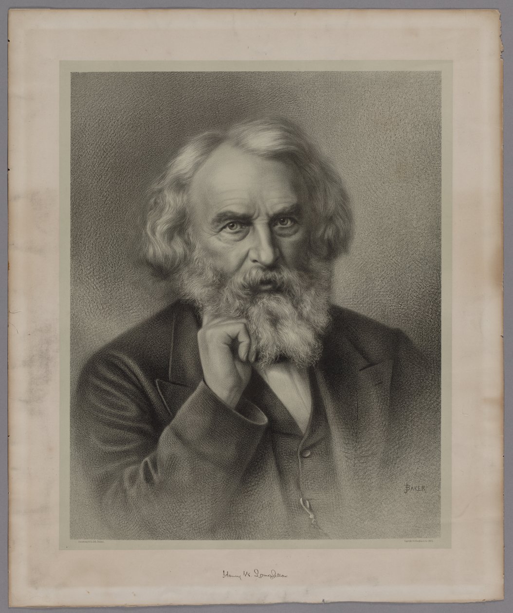 Henry Wadsworth Longfellow von J. Baker