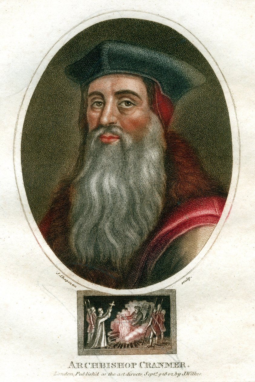 Erzbischof Cranmer, 1816 von J. Chapman