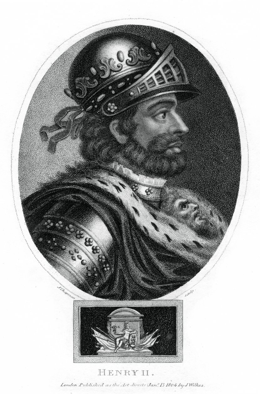 Heinrich II., König von England, 1804 von J. Chapman