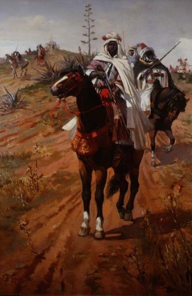 Arabische Reiter von J. Colaco