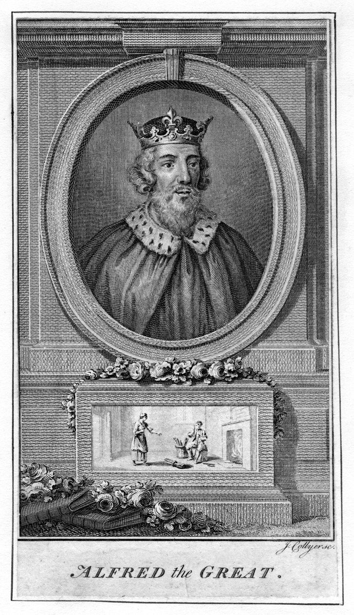 Alfred der Große, 18. Jahrhundert von J. Collyer
