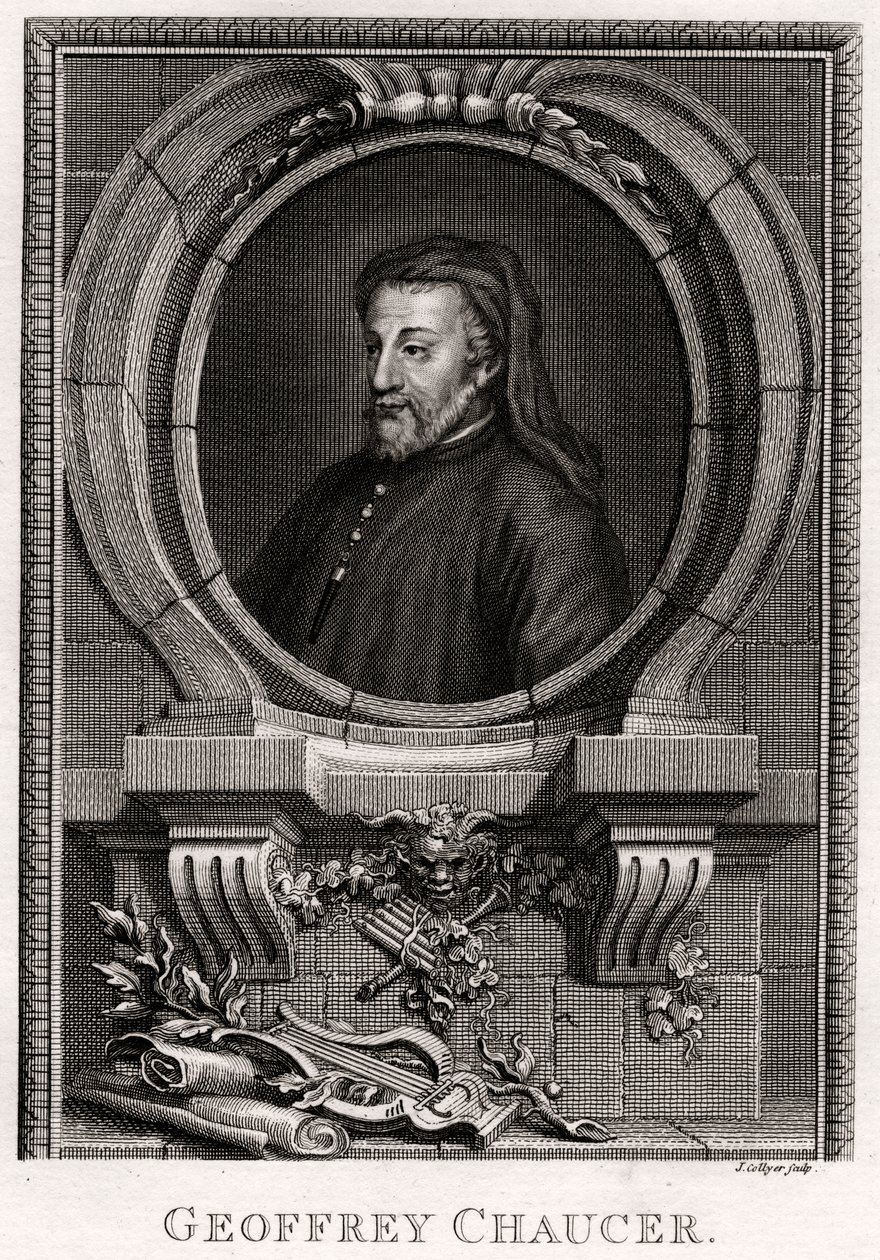 Geoffrey Chaucer, 1774 von J. Collyer