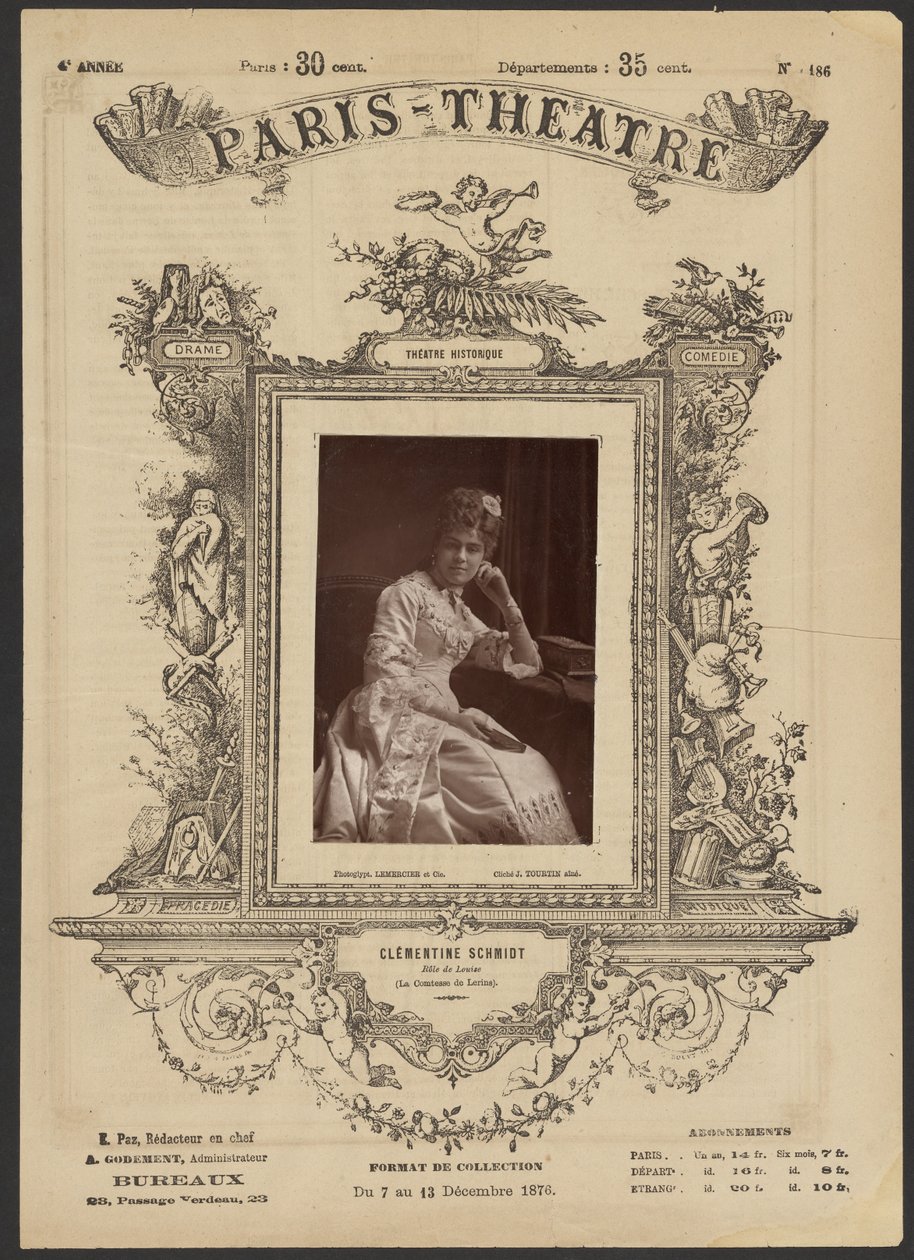 Pariser Theater: Clementine Schmidt von J. Émile Tourtin
