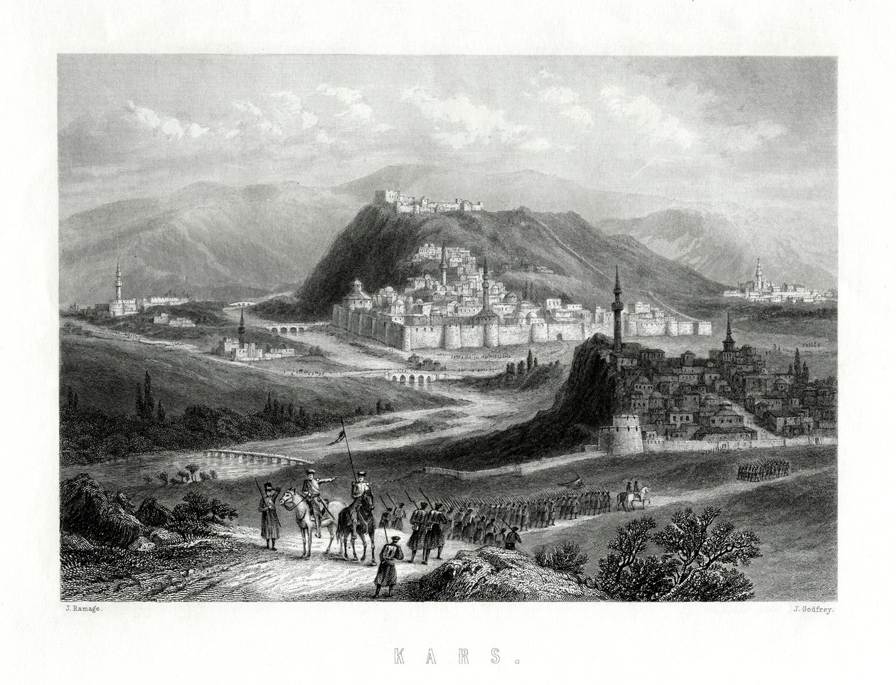 Kars, Türkei, 19. Jahrhundert von J. Godfrey