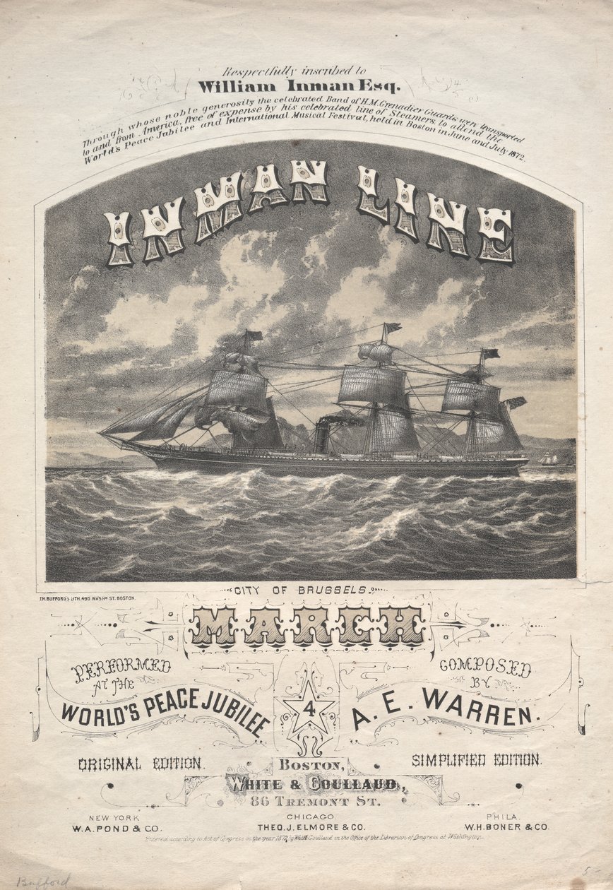 Inman Line Marsch von J. H. Bufford