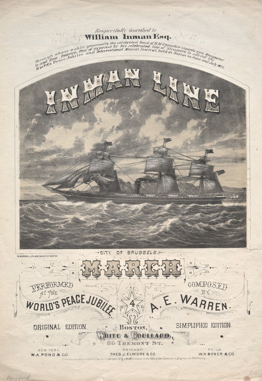 Inman Line Marsch von J. H. Bufford